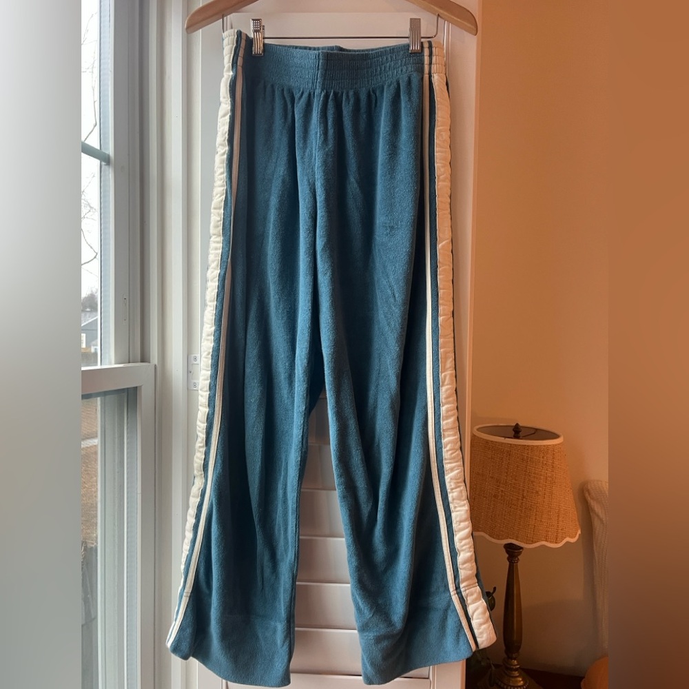 Summer and storm Blue velour track Pants (similar suzie kondi)